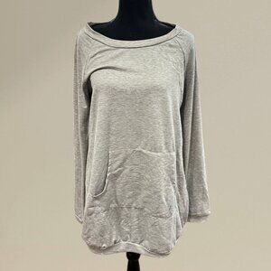 Light Gray Long Sleeve Tunic Top